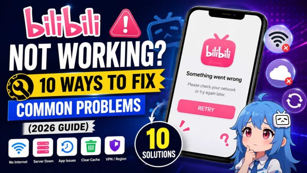 Bilibili Not Working? 10 Ways to Fix Common Problems (2026 Guide)